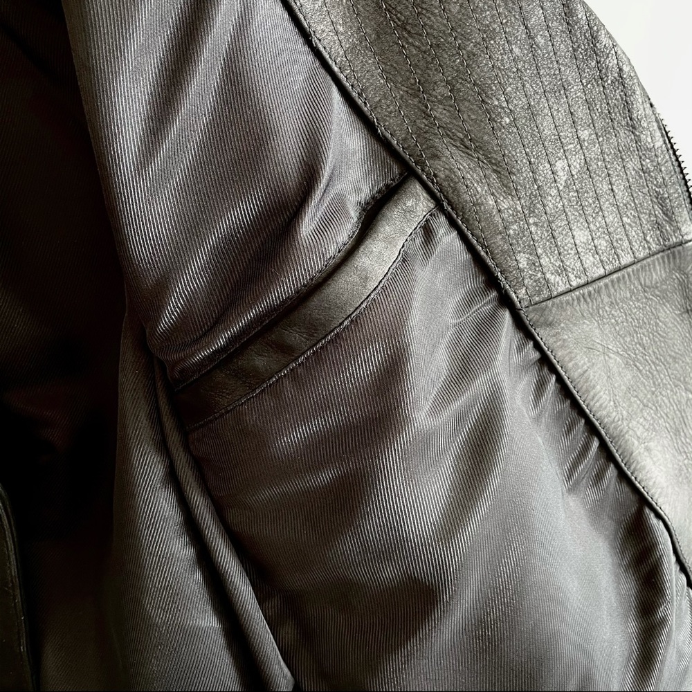 H&M TREND label Leather biker jacket - Picture 10 of 14